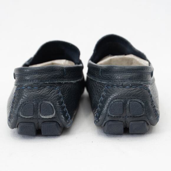 Ted Baker Ottro Blue Pebbled Leather Driver Loafers Shoes Size 10 - Picture 4 of 11